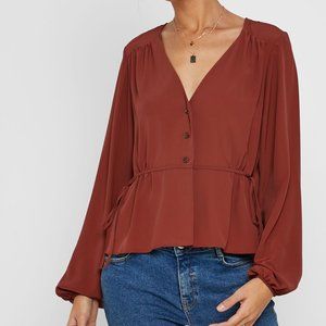 Topshop Side Tie Blouse